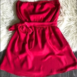 NWT Express Strapless red dress for any occasion